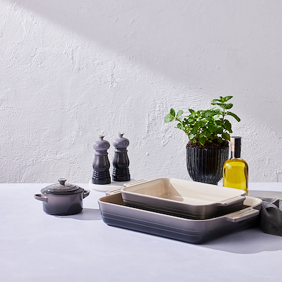 Le Creuset mini salt & peber kværnsæt flint 11 cm