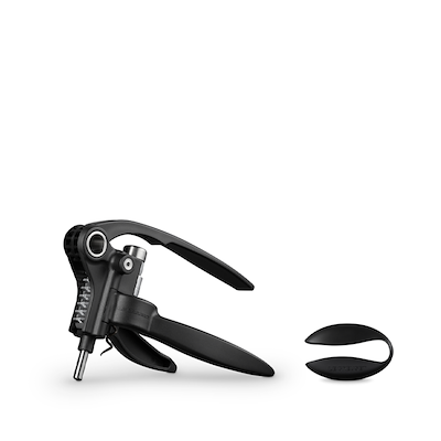 Le Creuset LM-250 selvoptrækkende proptrækker med folieskærer black