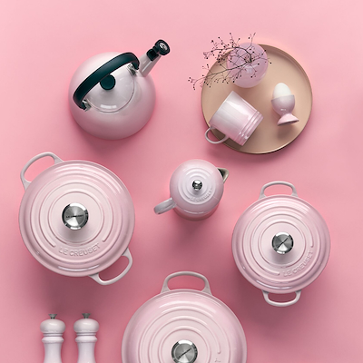 Le Creuset Kone kedel shell pink 1,6 liter