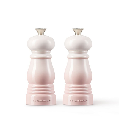 Le Creuset mini salt & peber kværnsæt shell pink 11 cm
