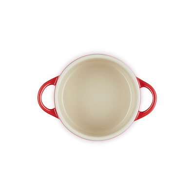 Le Creuset Signature stentøj minigryde med hjerteformet knop 10cm Cerise