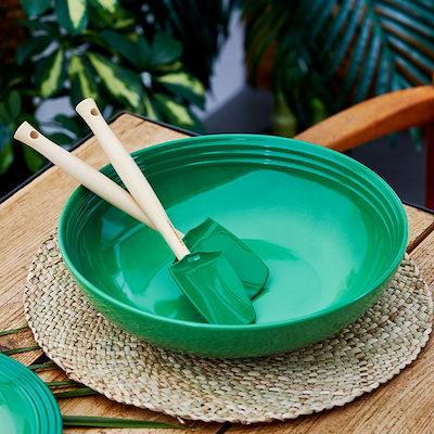 Le Creuset Craft stor grydeske bamboo green 28 cm