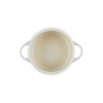 Le Creuset Signature stentøj minigryde med hjerteformet knop 10cm Shell Pink