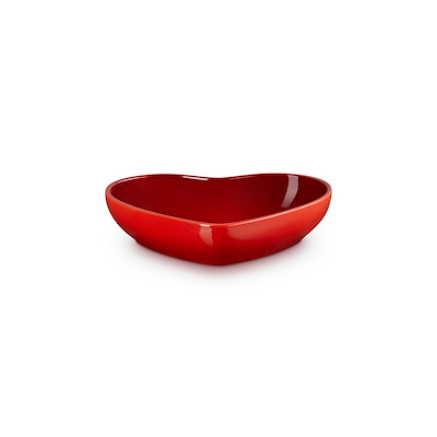Le Creuset Signature stentøj hjerteformet skål 20cm Cerise