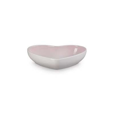 Le Creuset Signature stentøj hjerteformet skål 20 cm Shell Pink