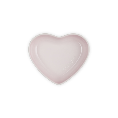 Le Creuset Signature stentøj hjerteformet skål 20 cm Shell Pink