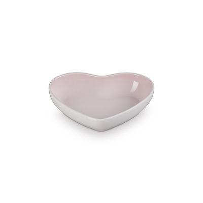 Le Creuset Signature stentøj hjerteformet skål 20 cm Shell Pink