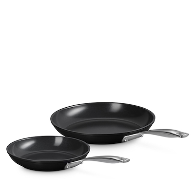 Le Creuset Essential stegepandesæt med keramisk belægning Ø24+28 cm