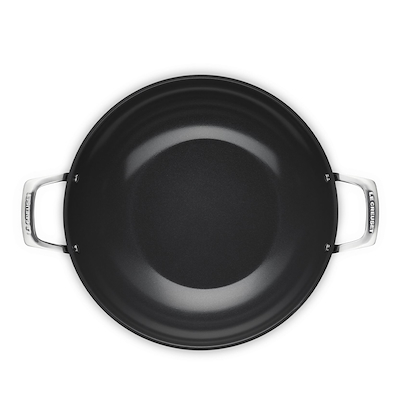 Le Creuset Essential wok med keramisk belægning 32 cm 6 liter