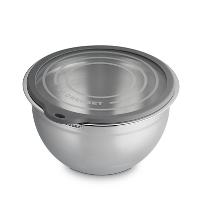 Le Creuset røreskål med låg rustfrit stål 4,73 liter