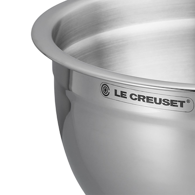 Le Creuset røreskål med låg rustfrit stål 4,73 liter