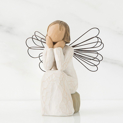 Willow Tree Angel of Caring figur H 9,5 cm