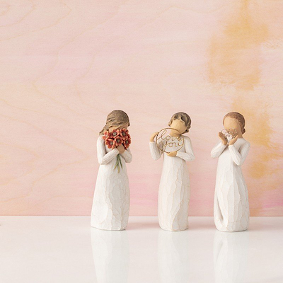 Willow Tree Lots of Love figur creme H 14 cm