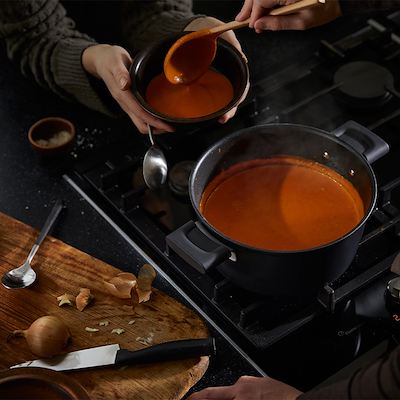 Fiskars Hard Face non-stick gryde med låg 3,5 liter