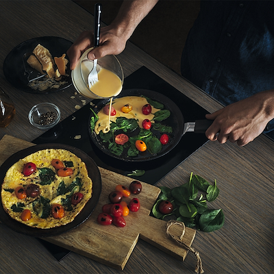 Fiskars Hard Face non-stick omelet/pandekage pande 22 cm
