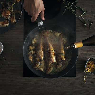 Fiskars Hard Face 3,5 liter sauterpande 28 cm med låg