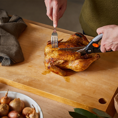 Fiskars Fjerkræsaks 25 cm Soft Håndtag