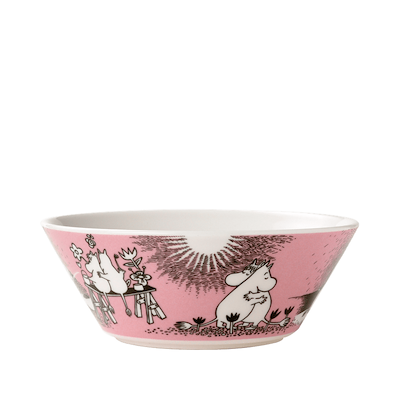Moomin Arabia skål rosa 15 cm