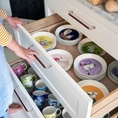 Moomin Arabia krus Mårren mørkeblå 30 cl