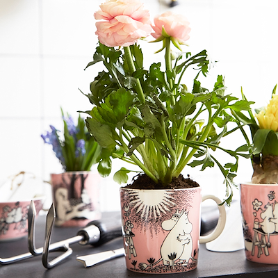 Moomin Arabia Mumitrolden & Snorkfrøkenen krus rosa 30 cl