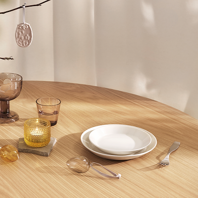 Iittala Teema flad desserttallerken hvid Ø17 cm