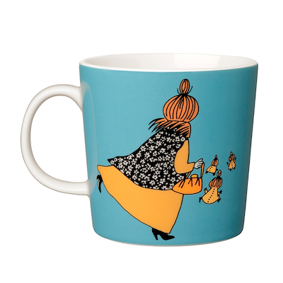 Moomin Arabia Mymlens Mor krus aqua blå 30 cl