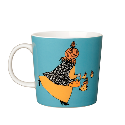 Moomin Arabia Mymlens Mor krus aqua blå 30 cl