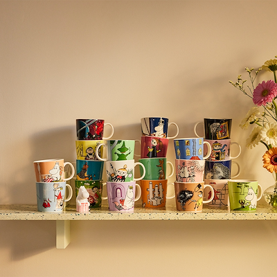 Moomin Arabia Mymlens Mor krus aqua blå 30 cl