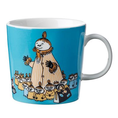 Moomin Arabia Mymlens Mor krus aqua blå 30 cl