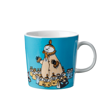 Moomin Arabia Mymlens Mor krus aqua blå 30 cl