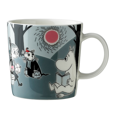 Moomin Arabia krus gråblå 30 cl