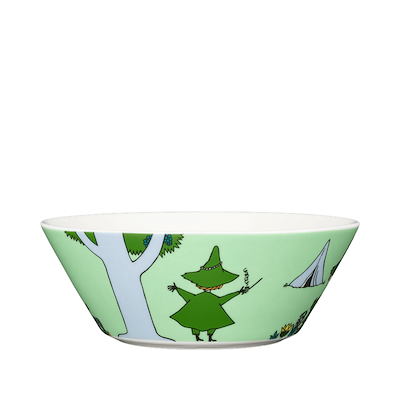 Moomin Arabia Mumrikken skål lysegrøn 15 cm
