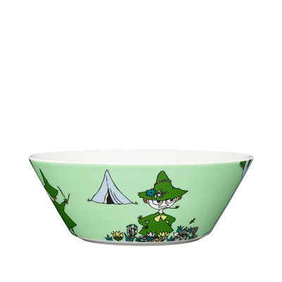 Moomin Arabia Mumrikken skål lysegrøn 15 cm
