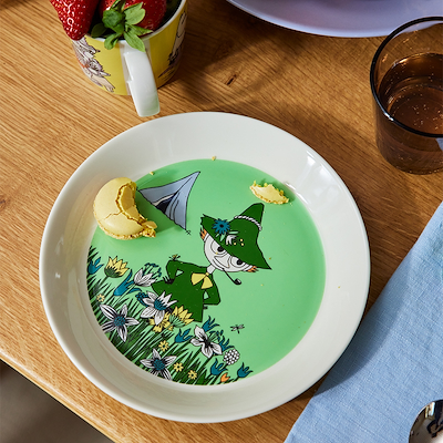 Moomin Arabia tallerken Lille My grøn 19 cm