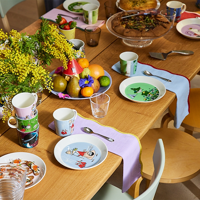 Moomin Arabia tallerken Lille My grøn 19 cm