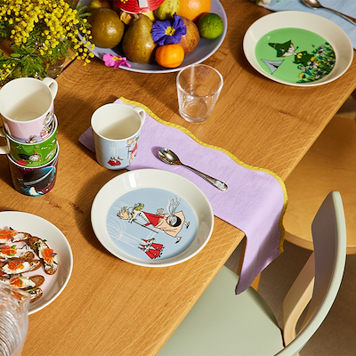 Moomin Arabia tallerken Lille My grøn 19 cm