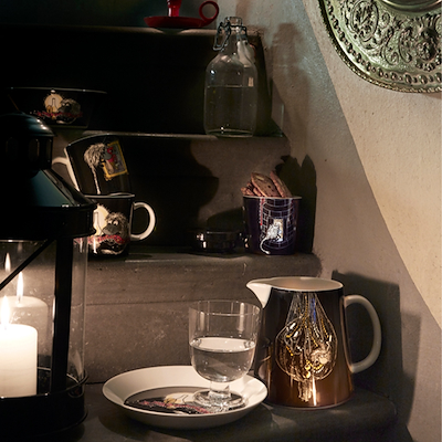 Moomin Arabia tallerken sort 19 cm