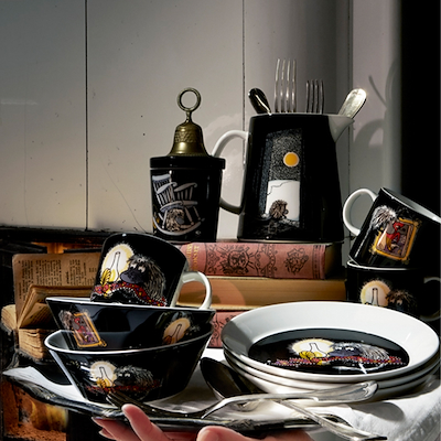 Moomin Arabia tallerken sort 19 cm