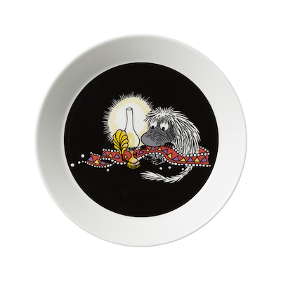 Moomin Arabia tallerken sort 19 cm