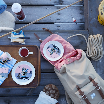 Moomin Arabia tallerken Tooticky hvid 19 cm