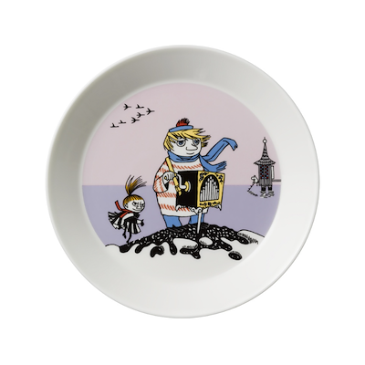 Moomin Arabia tallerken Tooticky hvid 19 cm