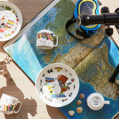 Arabia Moomin Lille My Børnesæt tallerken/krus multifarvet