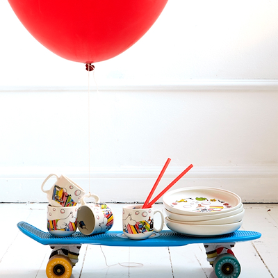 Arabia Moomin Lille My Børnesæt tallerken/krus multifarvet