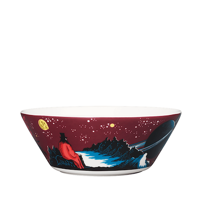 Moomin Arabia skål rød 15 cm