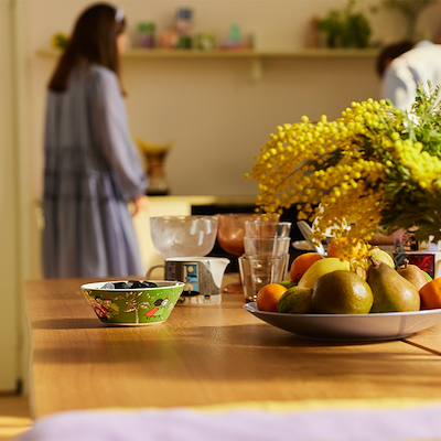 Moomin Arabia Tofslen & Vifslen skål grøn 15 cm