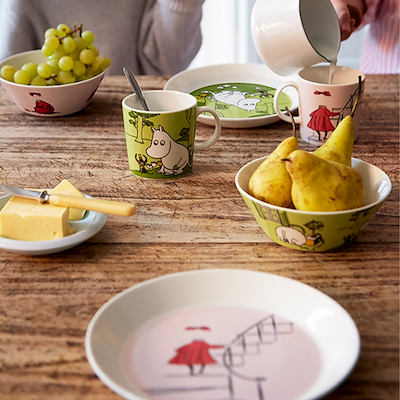 Moomin Arabia tallerken Ninni rosa 19 cm