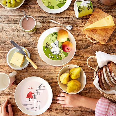 Moomin Arabia tallerken Ninni rosa 19 cm