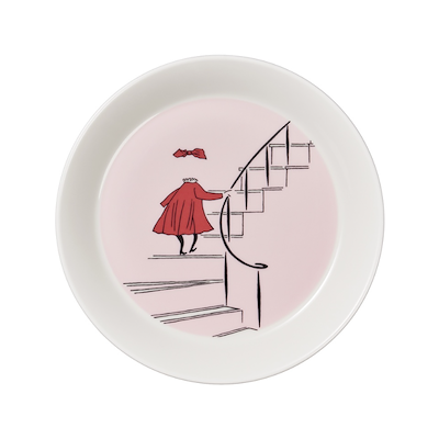Moomin Arabia tallerken Ninni rosa 19 cm