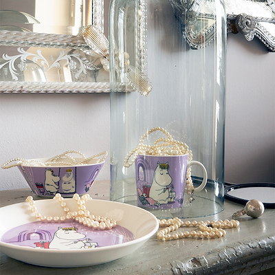 Moomin Arabia Snorkfrøken tallerken lilla 19 cm