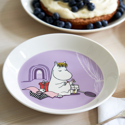 Moomin Arabia Snorkfrøken tallerken lilla 19 cm